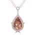 27.80ct Morganite Necklace with 3.16tct Diamonds set in 14K Two Tone Gold