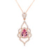 1.01ct Pink Spinel Pendant with 0.49tct Diamonds set in 14K Rose Gold