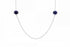 4.46Tct Tanzanite Necklace Set In 14K White Gold