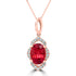 1.96Ct Tourmaline Pendant With 0.14Tct Diamonds Set In 14K Rose Gold