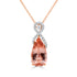 5.59Ct Morganite Pendant With 0.32Tct Diamonds Set In 14K Rose Gold