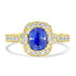 1.26ct Sapphire Rings with 0.37tct Diamond set in 14K Yellow Gold