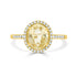 2.75ct Sapphire Rings with 0.21tct diamonds set in 14KT yellow gold