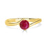 0.54ct Ruby Rings set in 14k yellow gold