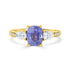 2.08ct Sapphire Rings with 0.71tct diamonds set in 14KT yellow gold