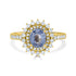 1.27ct Sapphire Rings  with 0.54tct diamonds set in 14KT yellow gold