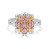 0.36ct Pink Diamond Ring with 0.61ct Diamonds set in 14K Two Tone