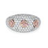 0.14tct Pink Diamond Ring with 1.68tct Diamonds set in 14K Two Tone Gold