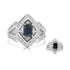 1.13ct Alexandrite Rings With 0.27tct Diamonds Set In Platinum 900 Platinum