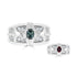 0.41ct Alexandrite Rings With 0.33tct Diamonds Set In Platinum 900 Platinum