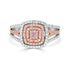 0.20ct Pink Diamond Ring with 0.61tct Diamonds set in 14K Two Tone Gold