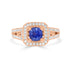 1.01Ct Sapphire Ring With 0.67Tct Diamonds Set In 14K Rose Gold