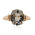 3.34ct Tourmaline ring with 0.06tct diamonds set in 14K yellow gold