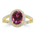 2.63ct Mahenge Garnet Rings with 0.38tct Diamond set in 14K Yellow Gold