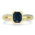 1.99ct Sapphire Ring with 0.66tct Diamonds set in 14K Yellow Gold