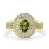 1.9ct Demantoid Garnet Ring with 0.66tct Diamonds set in 14K Yellow Gold