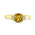 1.47Ct Sapphire Ring With 0.10Tct Diamonds Set In 14Kt Yellow Gold