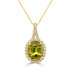2.63ct Sphene Pendant with 0.21tct Diamonds set in 14K Yellow Gold