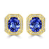6.48tct Tanzanite Earring with 0.35tct Diamonds set in 14K Yellow Gold