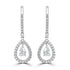 0.61tct Diamond Earring with 0.55tct Diamonds set in 950 Platinum