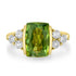 4.23ct  Sphene Rings with 0.58tct Diamond set in 14K Yellow Gold