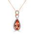 9.3ct Morganite Pendant with 1.54tct Diamonds set in 14K Two Tone Gold