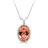 32.95 Morganite Necklaces with 1.24tct Diamond set in 14K Two Tone Gold