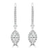 0.62tct Diamond Earring with 0.5tct Diamonds set in 950 Platinum