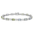 7.54tct Tanzanite Bracelets with 0.54tct Diamond set in 14K White Gold