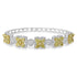 4.33tct Yellow Diamond Bangle with 1.77tct Diamonds set in 18K Two Tone Gold