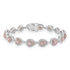 1.11tct Pink Diamond Bracelet with 3.18tct Diamonds set in 14K Two Tone Gold