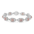 0.88tct Pink Diamond Bracelet with 2.84tct Diamonds set in 14K Two Tone Gold