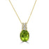 2.55ct Paraiba Tourmaline Pendants with 0.14tct Diamond set in 18K Yellow Gold