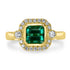 1.83ct Tourmaline Ring with 0.28tct Diamonds set in 14K Yellow Gold