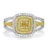 0.23ct  Diamond Rings with 0.69tct Diamond set in 14K Two Tone Gold