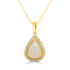 2.25ct Opal Pendant with 0.34tct Diamonds set in 14K Yellow Gold