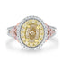 1.04ct Fancy Ring with 0.82tct Diamonds set in 14K Two Tone Gold