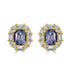 1.09tct Spinel Earring with 0.4tct Diamonds set in 14K Yellow Gold