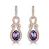 1.19tct Spinel Earring with 0.28tct Diamonds set in 14K Rose Gold