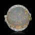 10.7ct Opal Ring with 0.37tct Diamonds set in 14K Yellow Gold