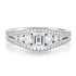 0.51ct Diamond Ring with 0.53tct Diamonds set in 950 Platinum