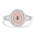 0.1ct Pink Diamond Rings with 0.46tct Diamond set in 14K Two Tone Gold