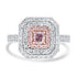 0.33ct Pink Diamond Rings with 0.92tct Diamond set in 14K Two Tone Gold