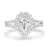 0.54ct Diamond Ring with 0.46tct Diamonds set in 950 Platinum