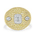 0.53ct Diamond Ring with 2.47tct Diamonds set in 18K Two Tone Gold