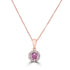 0.47ct Diaspore Pendant with 0.09tct Diamonds set in 18K Rose Gold