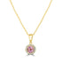 0.53ct Diaspore Pendant with 0.09tct Diamonds set in 18K Yellow Gold