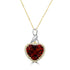 16.53ct Citrine Pendant with 0.74tct Diamonds set in 18K Two Tone Gold