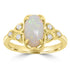 1.36ct Opal Rings with 0.11tct Diamond set in 18K Yellow Gold