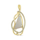 3.8ct Opal Pendants with 0.17tct Diamond set in 18K Yellow Gold